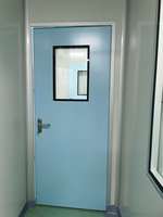 Porte hermétique anti-poussière en acier galvanisé pour atelier, laboratoire et salle blanche