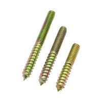 Raccords de quincaillerie de meubles en bois, connexion de meubles de canapé-lit boulons à double filetage, vis autotaraudeuses boulons de suspension