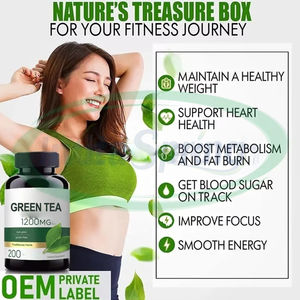 Kapsul Ekstrak Teh Hijau VitaSpring <span class=keywords><strong>Egcg</strong></span> Suplemen <span class=keywords><strong>Herbal</strong></span> Produk Pelangsing Kapsul Teh Hijau - Product Image 2
