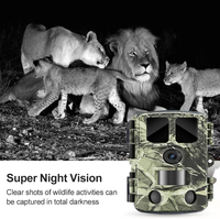 Caméra de chasse Wi-Fi, piège photo 48MP 4K, vision nocturne, caméra de surveillance de la faune en extérieur avec flash IR, étanche jusqu'à 30m