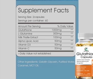 Julyherb altın standart l-glutatyon efervesan tabletler özel etiket <span class=keywords><strong>C</strong></span> vitamini takviyesi Premium bitki özü - Product Image 3