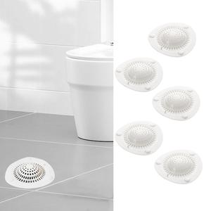5-Piece Modern Design Silicone and Plastic Bathtub Cover with Shower <b>Drain</b> <b>Hair</b> <b>Catcher</b> for Bathroom or Kitchen Use - Product Image 5