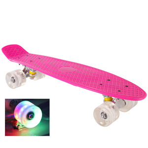 Patineta de madera de doble kick, completa, tipo skateboard - Product Image 1