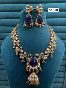 Ensemble de bijoux en zircon et pierres de haute qualité avec collier statement et boucles d'oreilles assorties, accessoires de mode pour femmes, vente en gros - Product Image 6