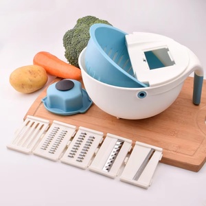 Multifunctional Manual <b>Vegetable</b> <b>Cutter</b> Slicer Dual-Purpose Washing Cutting Carrot Potato Shredder Kitchen Gadgets for Home Use - Product Image 5