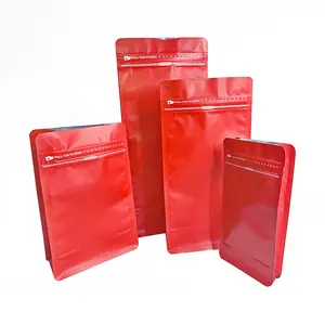 PLA咖啡袋可堆肥食品包装袋，用于带有徽标印刷的咖啡豆