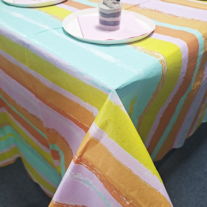 <span class=keywords><strong>Nappe</strong></span> imperméable rectangulaire jetable bonne couverture de Table à manger noire pour bureau pique-nique fêtes à la maison <span class=keywords><strong>en</strong></span> <span class=keywords><strong>papier</strong></span> non tissé - Product Image 6
