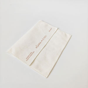 Sac en velours de luxe imprimé avec logo personnalisé de haute qualité, pochette enveloppe en toile de coton naturel pour bijoux, sac de rangement souple pour chaussures - Product Image 5