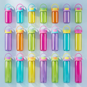 Bouteilles d'<span class=keywords><strong>eau</strong></span> en plastique avec becs verseurs et pailles intégrés <span class=keywords><strong>pour</strong></span> une consommation facilitée. - Product Image 6