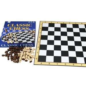 Jeu d'échecs en bois avec rangement, jeu tactique éducatif pour deux joueurs, stimulant pour l'esprit - Product Image 1