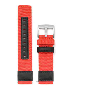 Correa de Reloj Yunse Cordura Híbrida de Nylon y Cuero Cosida a Mano con Liberación Rápida, Multicolor, Impermeable, 18 20 22 24mm, Personalizable - Product Image 4