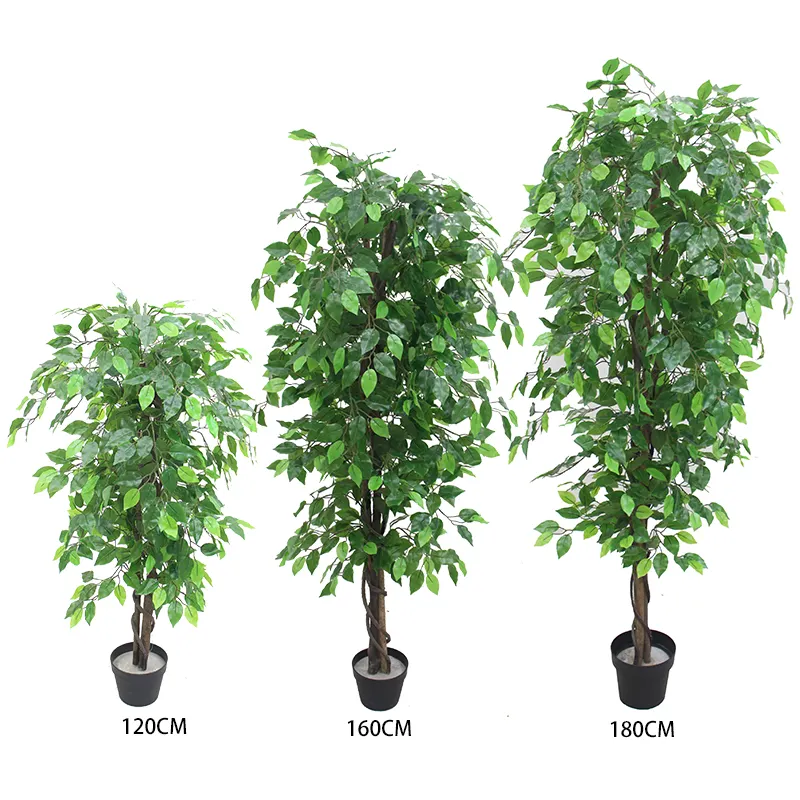 Arbre de Ficus artificiel, plante de Banyan artificiel pour décoration de jardin intérieur et extérieur, vente en gros