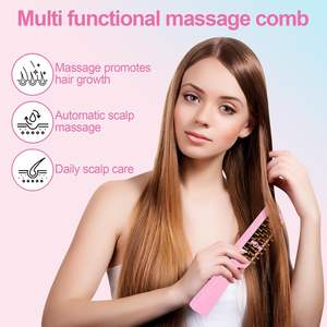 Brûleur d'encens électrique portable avec une capacité de 50ml ABS céramique cheveux Oud diffuseur Bakhoor <span class=keywords><strong>brosse</strong></span> à cheveux <span class=keywords><strong>encensoir</strong></span> - Product Image 3