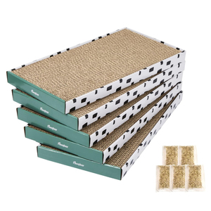 Duurzame Corrugate Krabplank Kitty <span class=keywords><strong>Sofa</strong></span> Lounge Bed Voor Indoor Katten Kat Krabber Kartonnen Kras Pad Met Doos - Product Image 1