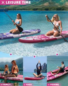 Tabla de Surf Inflable Personalizada de 11'*34"*6" de Fábrica OEM ODM para Stand Up Paddle Surfing, Tabla de SUP con Superficie Suave SW02 Inflable - Product Image 4