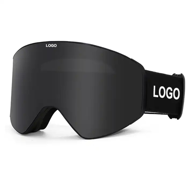 Custom UV400 Protection Ski Glasses Sports Snow Board Eyewear OEM Anti-Fog Skiing Safety Google Straps Magnetic Lens Ski Goggles