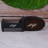 Meilleure Vente Brosse à Barbe en Bois de Couleur Antique avec Poils de Sanglier pour Hommes