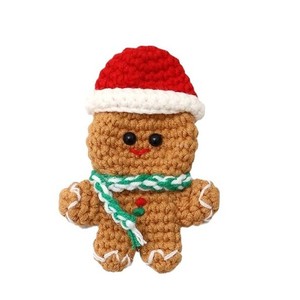 Adornos de galleta de jengibre hechos a mano, muñecos navideños tejidos y artículos superventas transfronterizos. - Product Image 4