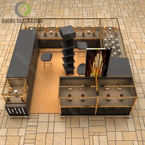 <strong>Yoshing</strong> Luxury LED Lighting Beauty Display Booth &amp; Perfume Counter Custom Cosmetic Center Kiosk for Retail Store - Product Image 4