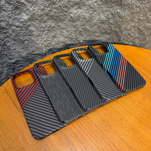 Funda de teléfono con textura de fibra de carbono para <span class=keywords><strong>iPhone</strong></span> 15 14 13 <span class=keywords><strong>12</strong></span> Pro Max, funda de teléfono magnética dura acrílica para <span class=keywords><strong>iPhone</strong></span> 16 17 Pro Max Funds - Product Image 2