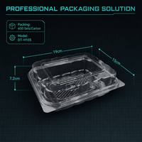 Conteneur en plastique PET transparent de qualité alimentaire avec joint hermétique, boîte jetable pour pain et pâtisserie, taille personnalisée disponible