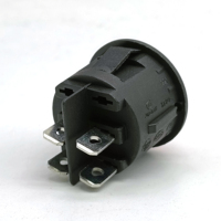 PA66 Mini interrupteur d'alimentation mécanique rond 4PIN Interrupteurs à bascule marche-arrêt noirs