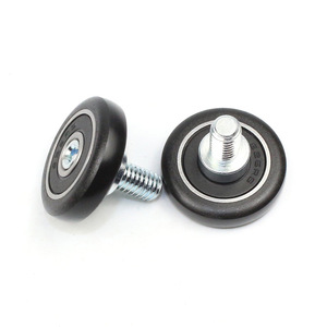 Poleas para Ventanas y Puertas de PVC Suministradas por el Fabricante, Rodamientos 626RS, Acero Recubierto de Goma + POM + Hierro M6/16*25*6mm para Exteriores - Product Image 1