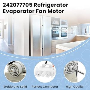 Motor de Ventilador del Evaporador 242077702 242077705 Compatible con Frigi.daire Ken.More Reemplaza FDQC18EL4F 242077701 5304514392 - Product Image 5
