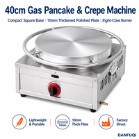 Machine à crêpes carrées au gaz de qualité supérieure personnalisée pour l'équipement de restauration professionnelle commerciale