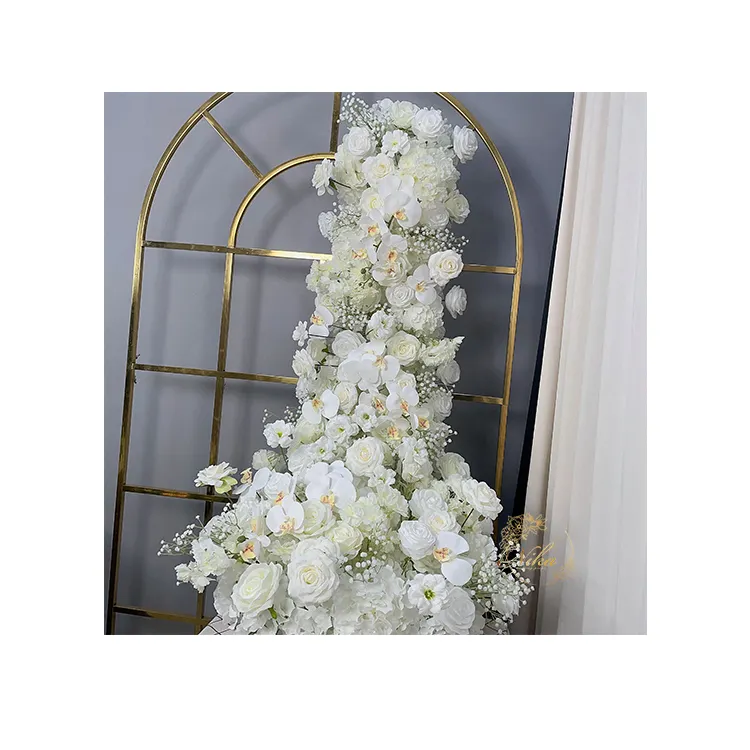 Hochzeits dekoration Blumen Blumen gang Läufer Künstliche Blumen für Tisch dekoration