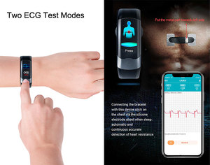 Movan Jam Tangan Pintar H02 IP67, Gelang Pintar EKG PPG HRV SPO2 Tahan Air, Pelacak Kesehatan Terbaik, Tekanan Darah, Oksigen dengan <span class=keywords><strong>SDK</strong></span> - Product Image 5