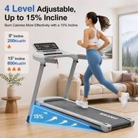 Cintas de Correr Eléctricas de Alta Gama para Deportes y Entrenamiento, con Inclinación Automática del 15% y Vibración de Alta Resistencia