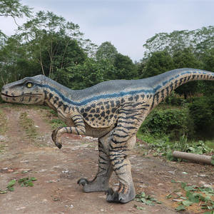 Zigong kostum dinosaurus dewasa realistis, kostum kaki tersembunyi ukuran hidup untuk taman sekolah & petualangan menggunakan Model anak-anak dalam ruangan - Product Image 5