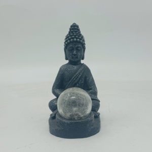 Nuova Lampada Decorativa da Giardino a Forma di Buddha <span class=keywords><strong>2026</strong></span>, Artigianato in Resina, Luce Solare IP44 Resistente all'Acqua, Facile Installazione - Product Image 3