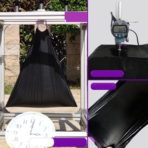 Tùy Chỉnh Thân Thiện Với Môi Đen Tái Chế Túi Rác, Heavy-Duty Nhựa Dây Kéo Túi Gravure In Ấn Biểu Tượng Tùy Chỉnh - Product Image 4