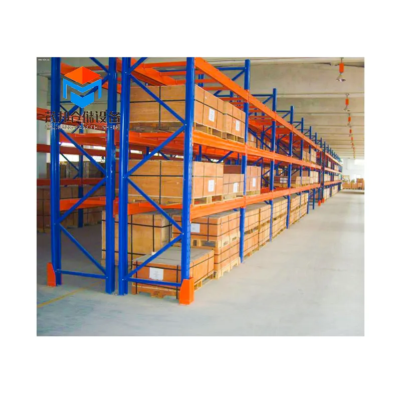 Sistema de armazenamento industrial profundo, estrutura selectiva do sistema de armazenamento do armazém do palete