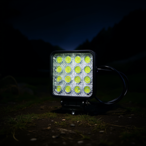 ไฟส่องสว่างสำหรับรถยนต์แบบสี่เหลี่ยม 16LED 48W สำหรับงานออฟโรด - Product Image 2