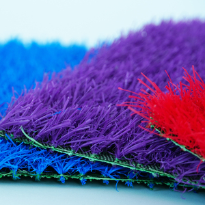 Bán buôn đầy màu sắc cầu vồng cỏ nhân tạo mẫu giáo tổng hợp Thảm Turf cho sân chơi - Product Image 2