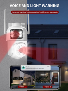 Caméra de sécurité sans fil extérieure 6MP Icsee WiFi PTZ Double objectif Suivi automatique Vision nocturne Audio bidirectionnel Stockage de données dans le cloud - Product Image 3