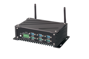Mini PC industriel sans ventilateur <span class=keywords><strong>I3</strong></span> 6167U/6157U, 6 ports COM, RS485, double LAN GbE, 10 GPIO, 12V, PC embarqué, IoT, MES, Acquisition de données - Product Image 3