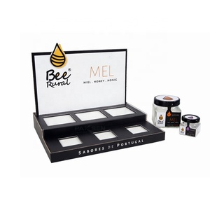 Custom Designed Portable Foldable Cardboard Food Counter Display Unit Eco-Friendly Corrugated Table Top Display <b>Box</b> for Honey - Product Image 3