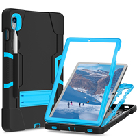Étui antichoc à 3 couches pour Samsung Tab S10 Lite S10 FE S9 FE S9 11 avec support pliable et porte-stylo en silicone PC Armor OEM ODM