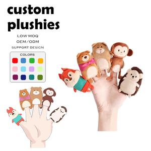 Marioneta <span class=keywords><strong>de</strong></span> <span class=keywords><strong>Dedo</strong></span> Educativa <span class=keywords><strong>de</strong></span> Peluche Suave Personalizada al por Mayor para Niños, Regalo <span class=keywords><strong>de</strong></span> Alta Calidad, Marioneta <span class=keywords><strong>de</strong></span> <span class=keywords><strong>Dedo</strong></span> <span class=keywords><strong>de</strong></span> Peluche Popular - Product Image 1