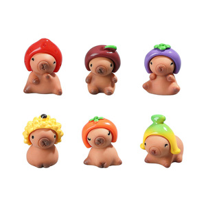 Figuras de Resina de Kirby con Cabeza de Fruta, Decoración Artística Redonda para el Hogar, Set de Joyería DIY - Product Image 5