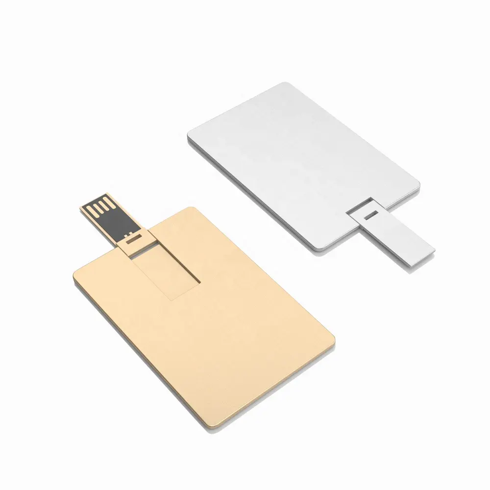 금속 USB 카드 맞춤 로고 비즈니스 카드 메모리 스틱 슬림 카드 모양 16GB 32GB usb 플래시 드라이브 컴퓨터