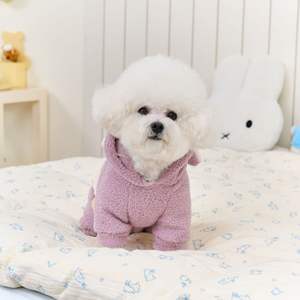 Pakaian Anjing Hangat, Jumpsuit Bulu untuk Anjing Kecil, Pakaian Kucing, Mantel Hewan Peliharaan, Jaket Musim Dingin, Pakaian Anak Anjing - Product Image 1