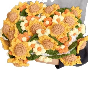 Manta con Diseño de Ramo de Girasoles, Estilo Rústico, de Poliéster, para Decoración de Bodas, Regalo, Disponible en Stock, Envío Rápido - Product Image 1