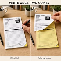 Formulaires de factures personnalisées autocopiantes NCR, carnets de reçus avec numérotation personnalisée, tickets commerciaux, formulaires duplicata, livres d'impression en 2 exemplaires