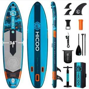 OEM personalizado deportes acuáticos 11 '6 "x 34" x 6 ''Stand Up Paddle Board surf Sup pesca Paddle Board tabla de surf inflable