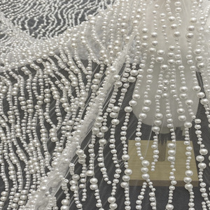 Nuovo Lussuoso Abito da Sposa con Ricamo a Perline da 4/6/8 <span class=keywords><strong>Centimetri</strong></span>, Abito Femminile, Tessuto per Abbigliamento alla Moda - Product Image 3